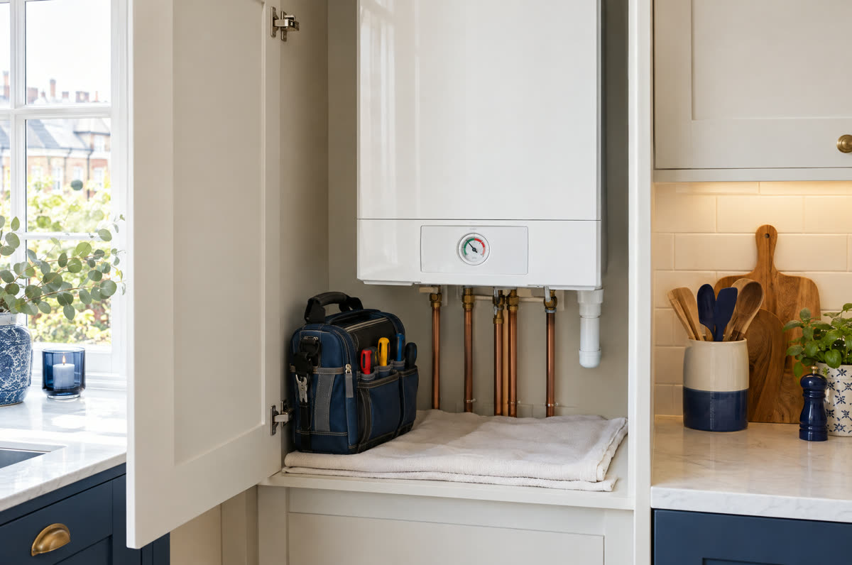 Illustrative boiler servicing