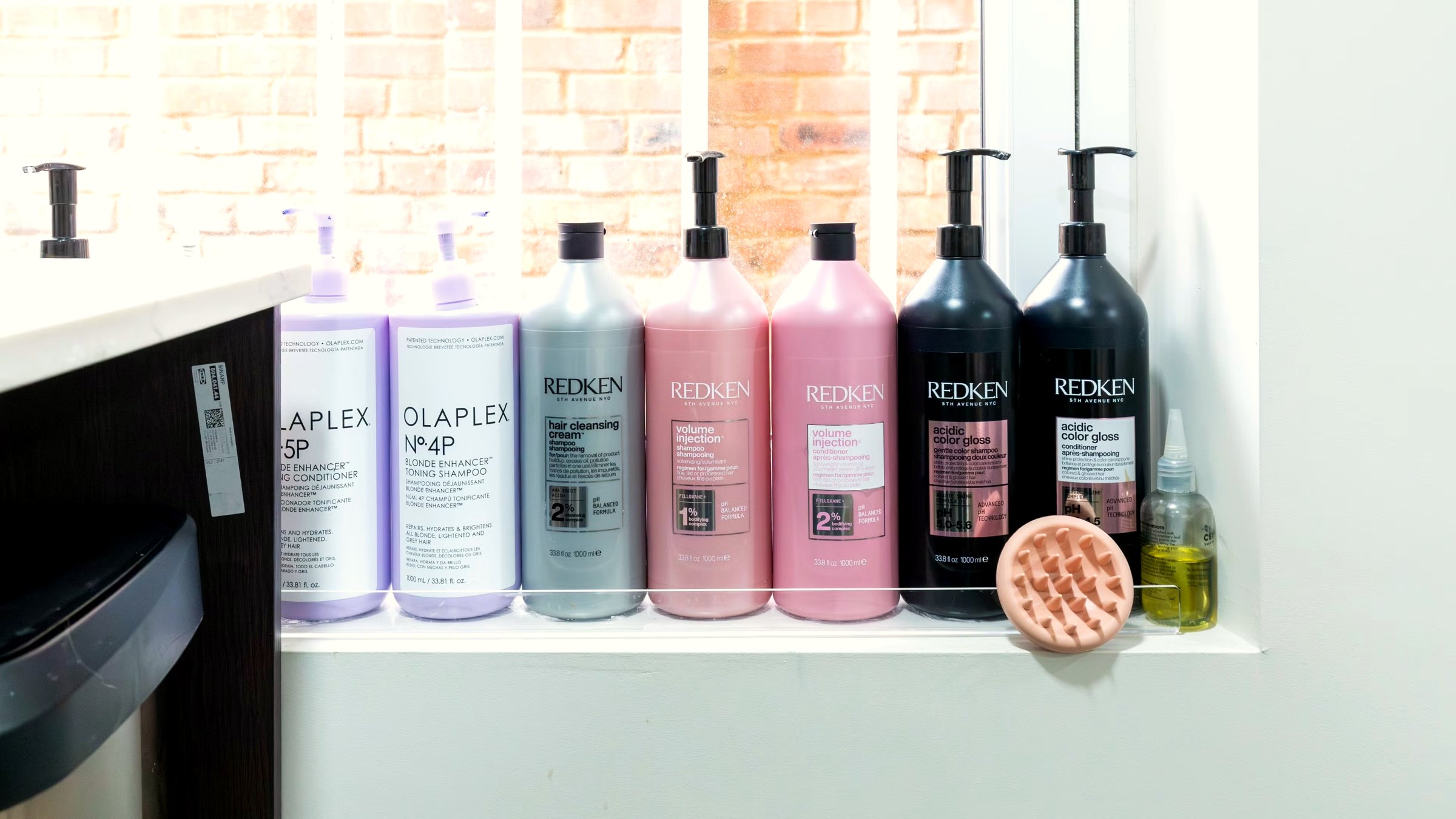 Olaplex and Redken products at AKAI