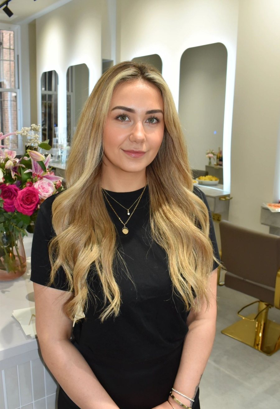 Aisha, owner of AKAI London, in the salon